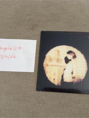 Vinyl Record with Sepia Cover Art - Brown